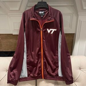 BK: Virginia Tech Hokies Jacket Men’s Large Collegiate Licensed Product Full Zip